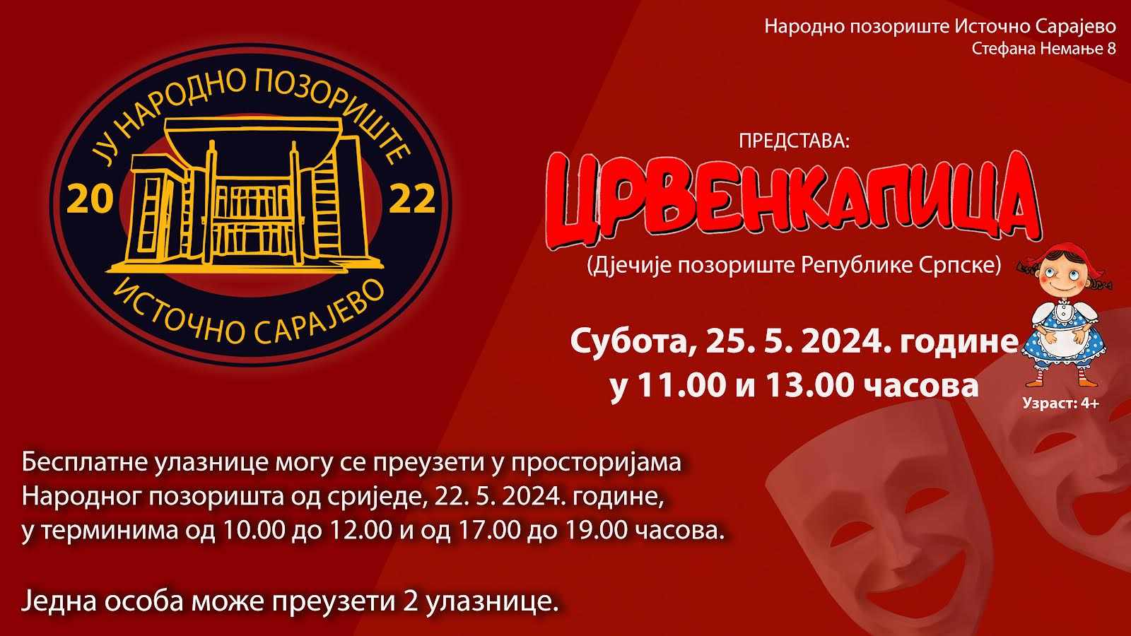 Представа: Црвенкапица (Дјечије позориште Републике Српске)