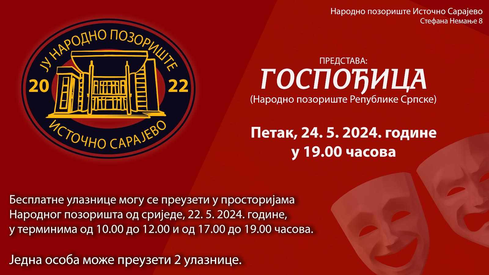 Представа: Госпођица (Народно позориште Републике Српске)
